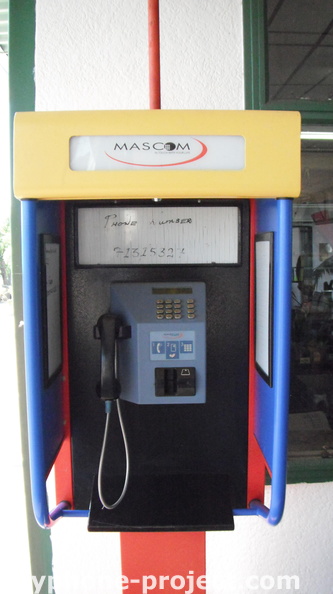 Mascom Payphone at Kasane Airport, Botswana