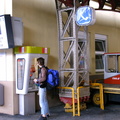 Salzburg, Austria, train station payphone