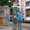 A payphone right outside of Bonn, Germany up the Rhine River from Frankfurt.