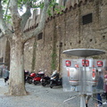 Glass pay phone booths in Vatican Square.