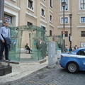 Payphone with the Vatican wall in the background, outside the Vatican.