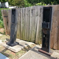 Abandoned Payphone Carcasses at a Chevron Gas Station in Roswell, GA