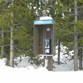 Yellowstone National Park Payphone from the west entrance near Old Faithful