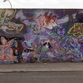 Graffiti Wall on the Abandoned Yellow Building