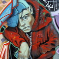 Graffiti Wall on the Abandoned Yellow Building