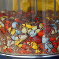 The M&Ms in this vending machine have nearly disintegrated into dirt.