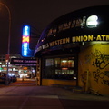 The Neon Lights Stay on 24 Hours a Day at the Abandoned Building