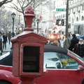 Ironically, a fire engine approached just as I took this photo.