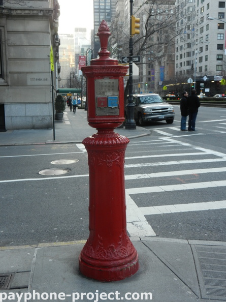 The best-maintained of the emergency call boxes, such as this one, cut quite a stately and even beautiful profile.