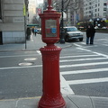 The best-maintained of the emergency call boxes, such as this one, cut quite a stately and even beautiful profile.