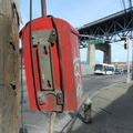 Dangling Callbox, near Old Calvary Cemetery