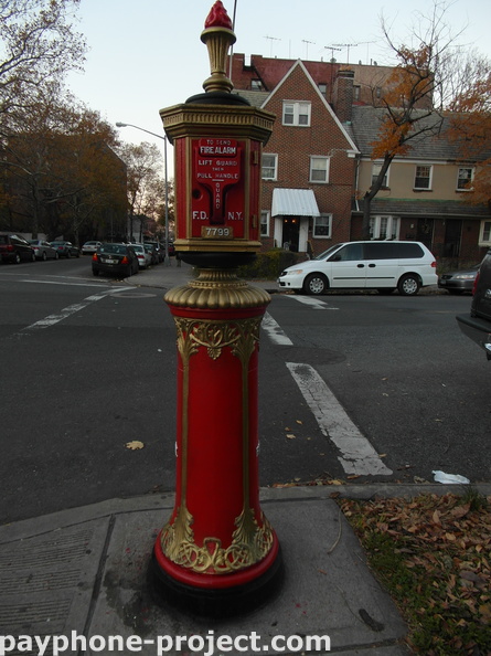 Callbox #7799, featuring gold-painted edges