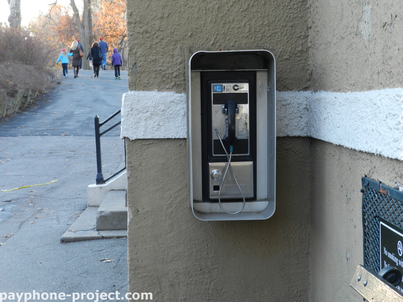Verizon's Abandoned Payphone at the Central Park Tennis Courts is an Eyesore Among Eyesores.