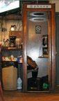 Wood Phone Booth, NYC. March, 2012.