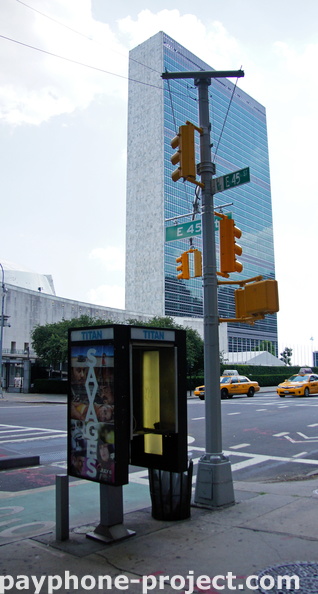 (212) 599-9801. Titan Payphone @ 45th St. &amp; 1st Ave., Across From the United Nations