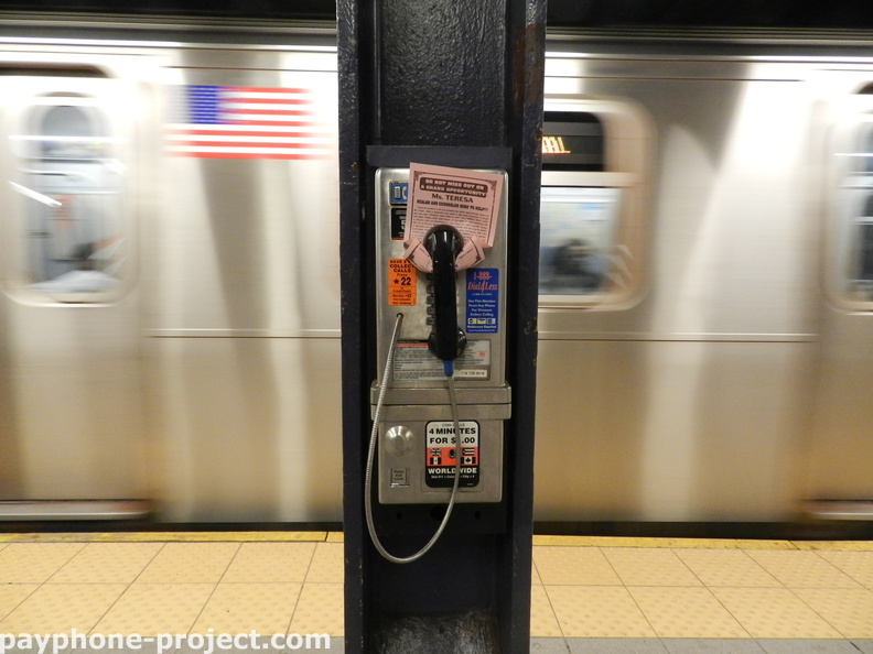 (718) 729-9516. Queens Plaza, working subway payphone.
