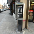 The "CLUCK" payphone. Abandoned for years. Outside the Palace Fried Chicken &amp; Pizza. Astoria, queens.