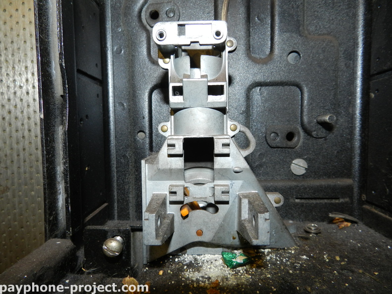 Abandoned payphone innards