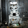 Abandoned payphone innards