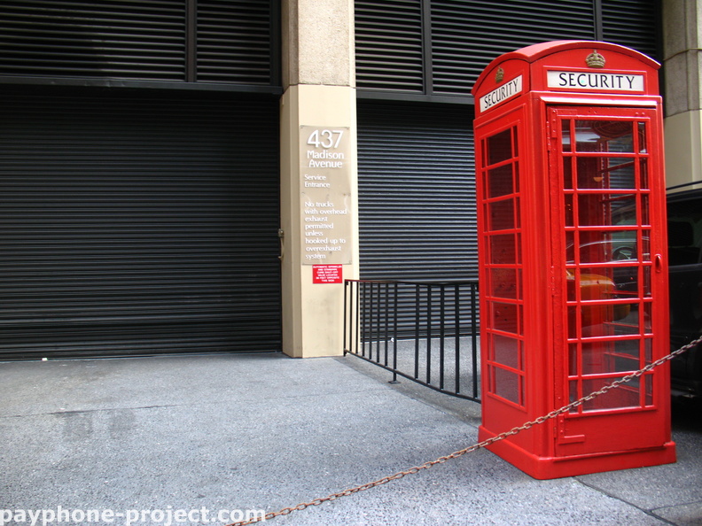 British Phone Box, Midtown Manhattan