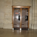 New York Public Library, wood phone booths. July, 2009