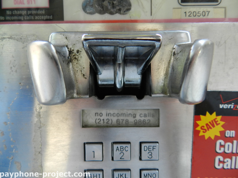 (212) 678-9862. Inside the phone booth at 825 West End Avenue, at 100th Street.