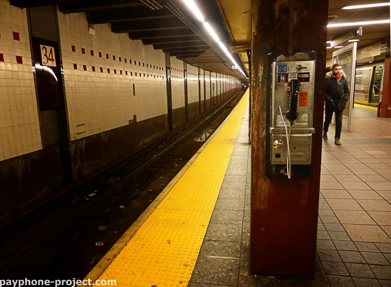 (212) 502-4831. 34th St. BDFM Subway Station, Northbound Platform