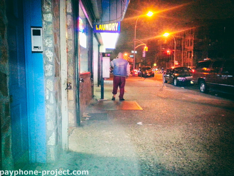Outside the Laundromat