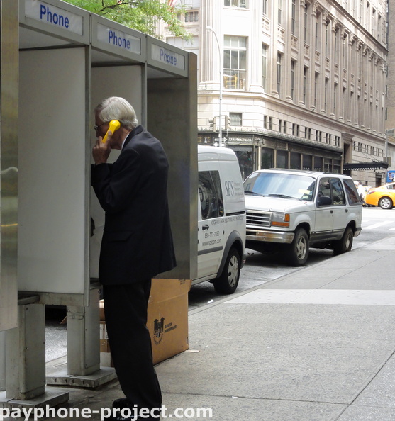 People Using NYC Payphones
