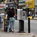 People Using NYC Payphones