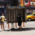 People Using New York City Payphones