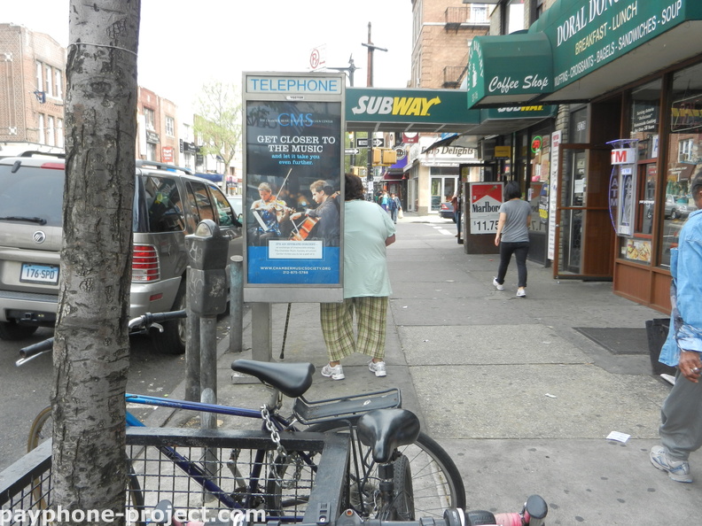 People Using New York City Payphones.
