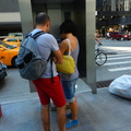 People Using New York City Payphones.