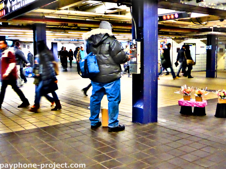 Port Authority Subway Station Payphone.