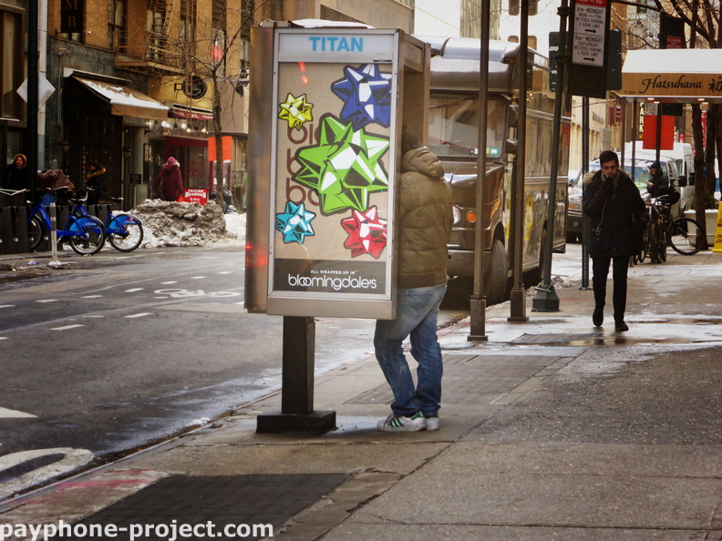Talking on the Titan. Midtown. January, 2015.