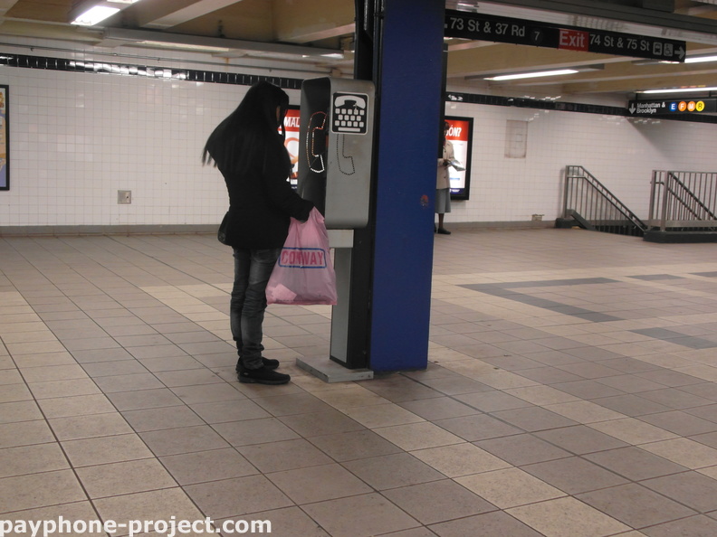 Roosevelt Avenue Subway Station. April, 2013.