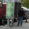 Steinway Street. These payphones get more use than the free Wi-Fi.