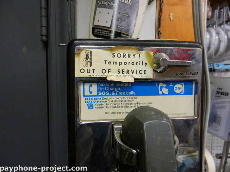 Rotary Dial Payphone, Astoria NY - February, 2012.