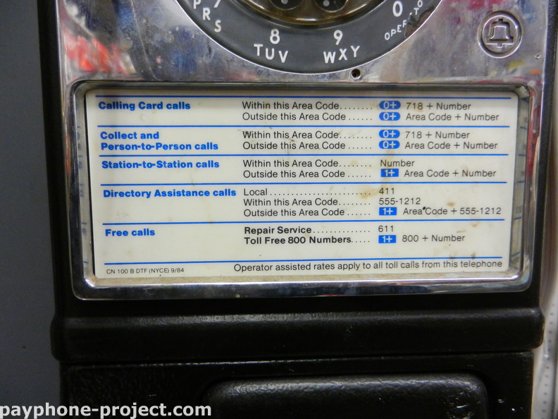 Rotary Dial Payphone, Astoria NY - February, 2012.