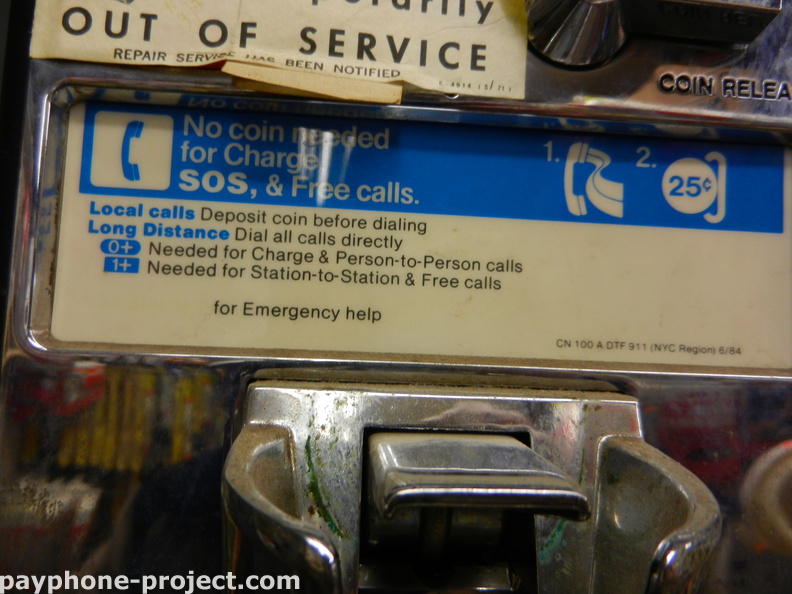 Rotary Dial Payphone, Astoria NY - February, 2012.