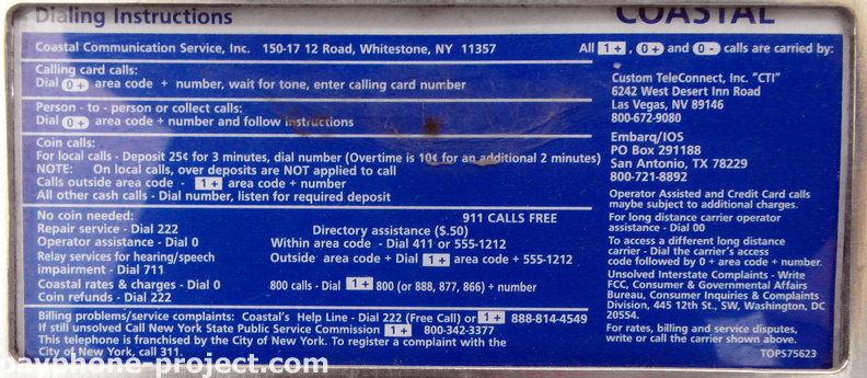 Coastal Communications: The Fine Print.