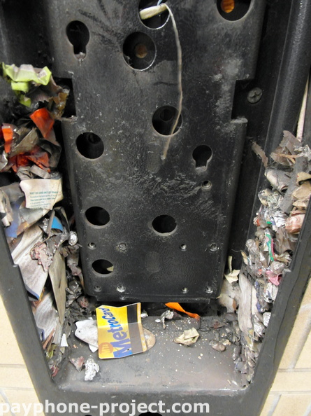 51st Street Midtown Subway Station. Abandoned Subway Payphone.