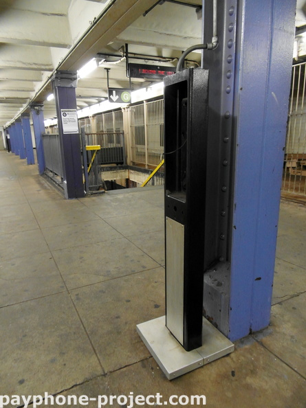  Abandoned Payphone Carcass. 21st Street Van Alst G Train Subway Station.