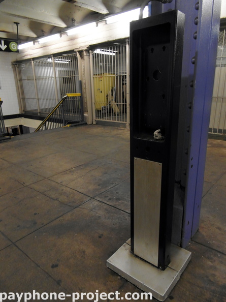  Abandoned Payphone Carcass. 21st Street Van Alst G Train Subway Station.