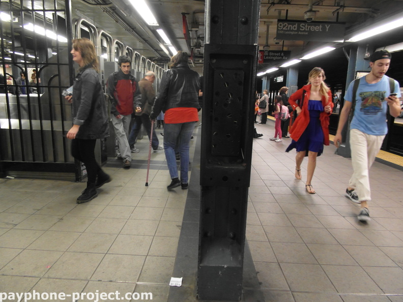 Abandoned Subway Payphone. 86th Street Subway Station.