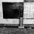 Nassau Ave. Subway, Greenpoint. Abandoned Payphone Carcass.