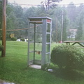 Pine Point Cottages &amp; Motel Lake Luzurne NY Working Phone Booth 2