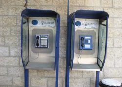 Payphones at Bethlehem University in Palestine. 2010.