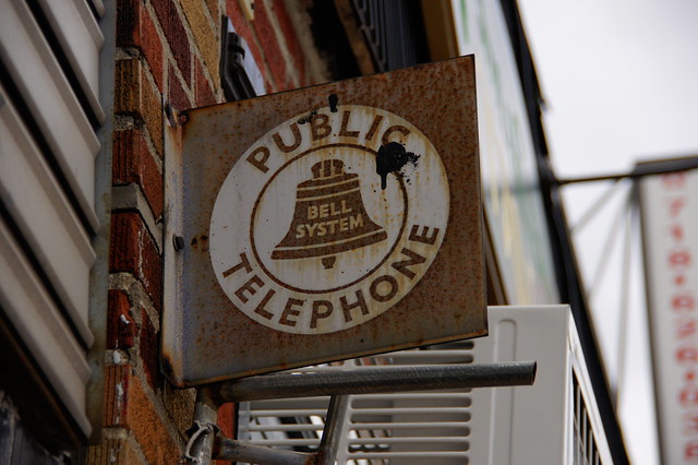 Old Payphone Signage