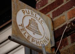 Old Bell System Payphone Sign. Shillelagh Tavern.